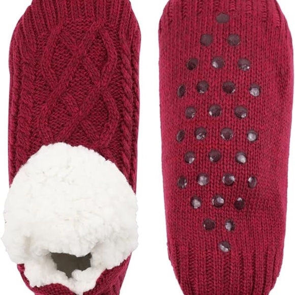 NWT Plush Sherpa-lined Cozy Socks non slip - Picture 5 of 5